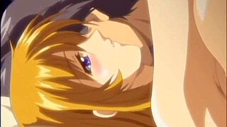 Young anime blonde gets missionary style sex in this Japanese animated porn