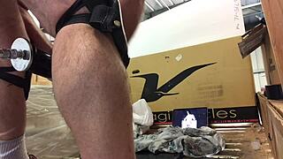 he couldn’t resist trying the machine on his fat ass again.