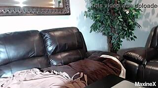 I-I can't stop squirting with this vibrator, ripping my lingerie and heels off my big ass in a sexy striptease, oh god it's so intense!