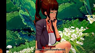 in this hentai, a champion battles magic monsters in a harem realm