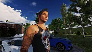 I watch kitty battle the cock in this hentai scene