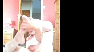 Whiteniteb Shows Cock in Stockings!