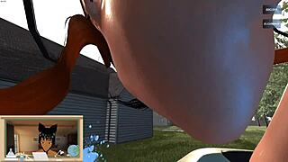 Ever seen Lady Sonia bang neighbor Olivia in backyard hot tub?