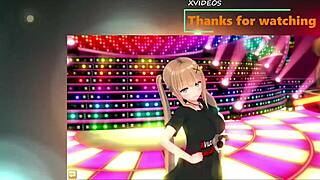 In this hentai game, squeezing Kasen's big tits in Touhou