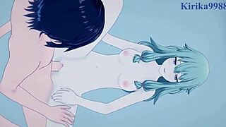 Yo, Kusanagi Nene and Akiyama Mizuki have wild sex in Project Sekai hentai!