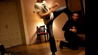 Hey, wanna try some wild gay foot kickboxing with me?