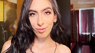 Cute Latina Loves Sucking Big White Cock In Heels! She Deepthroats And Orgasms On Monster Dick.