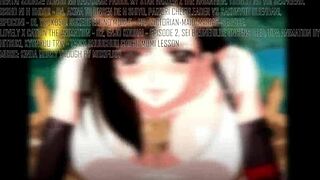 Blonde Babe Blowjob and Titjob in Hentai Action