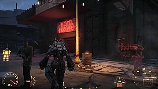 Fallout 4 Power Armor Scene with Brunette Hentai Fucking Action