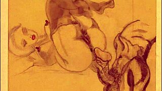 Vintage Erotic Drawings Showcase Retro Anime Style in Stunning Detail for Fans!