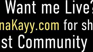 Nina Kayy squirts hard in solo!