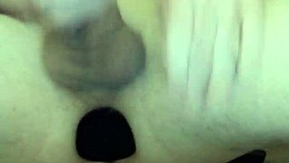 Wow! Pushing in That Big Black Plug Feels Insane!