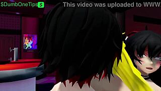 so, last night at the bar, saw this wild futa rwby action unfold.