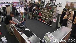 Nice tight body is getting exposed in reality episode in shop