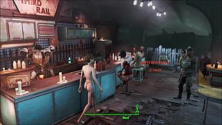 Fallout 4 Power Armor Scene with Brunette Hentai Fucking Action