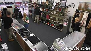 Nice tight body is getting exposed in reality episode in shop