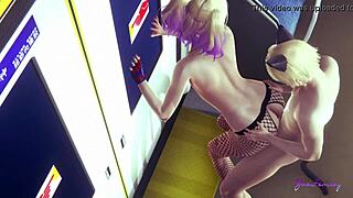Will Harley Quinn Femboy Get Busted Banging on the Train?