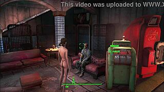 Fallout 4 Power Armor Scene with Brunette Hentai Fucking Action