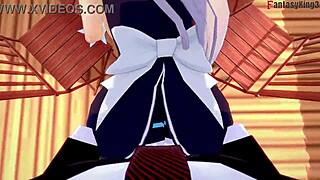 hey, caught Belfast banging at the restaurant in Azurlane, full movie on Sheer