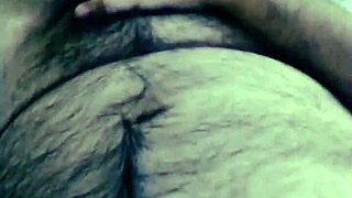 enjoying that hairy guy's delicious cock with blowjobs