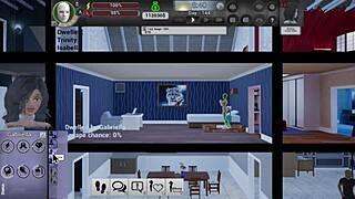 The cost of survival in a 3D animated porn video