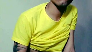 enjoying that hairy guy's delicious cock with blowjobs