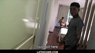 Yo, check these hot young Latin teens banging in an orgy for cash!