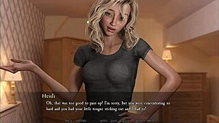 Горячая кассирша жестко трахается в дикой 3D карикатурной секс игре