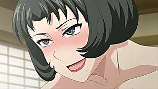 Old women getting cum inside their asses in a crazy anime scene