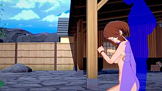 my hero academia hentai - uraraka armpitjob action. wanna see japanese anime blowjob?