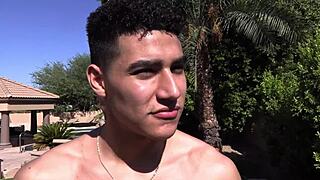 Straight Stud Gets Pounded by Muscular Cop in Raw Casting Session