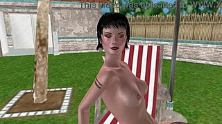 I’m loving this cute 3D lesbian girl licking pussy in animated action!