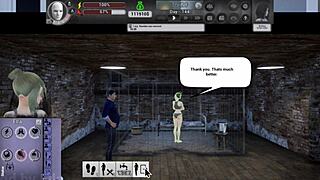 Intriguing finale of cost of survival with huge monster and big tits in anime outfit.