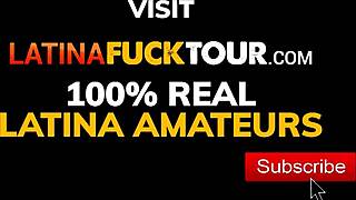 big tits latina feels intense pleasure from big white cock in homemade pov