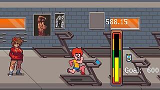 i play gym buddies hentai with muscular girl after training