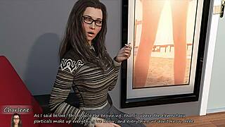 sexy brunette cassie poses for cash in big city hentai