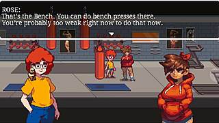 i play gym buddies hentai with muscular girl after training