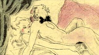 Bold Vintage Erotic Anime Art