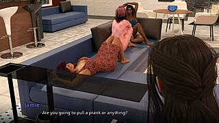 3D erotic video WVM 122: Jamie and Shauna’s passionate kiss