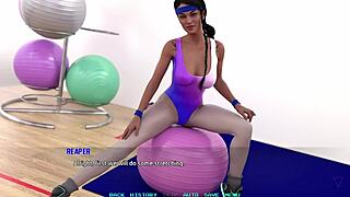 Busty Gym Girl Name88s Triangle 13 Teases with Her Ass