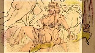 Bold Vintage Erotic Anime Art