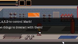 i play gym buddies hentai with muscular girl after training