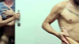 Amateur Gay Orgy with Bareback Interracial Fucking in Group