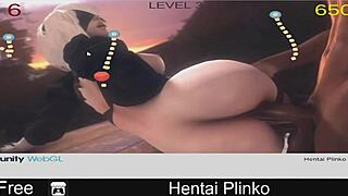 exploring hentai plinko with cartoon characters in emotional anime style