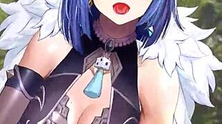 yelan from genshin impact in wild action