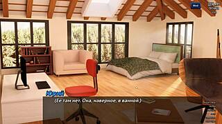 Japanese teen gym blowjob in Photo Hunt gameplay 22