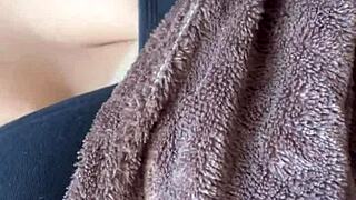 Descriptive Video of Lover Sucking Natural Tits