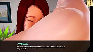 Redhead Milf with Big Tits and Ass in Hentai Cartoon Erotic Scene