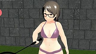 Asian Hentai Animation Features Plump Girl Slamming Hard on Tennis Court with Big Tits