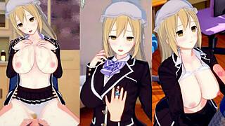 Maeriberii Haan Gets Tits Rubbed in Hentai